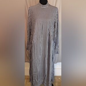 Gianni plaid midi dress